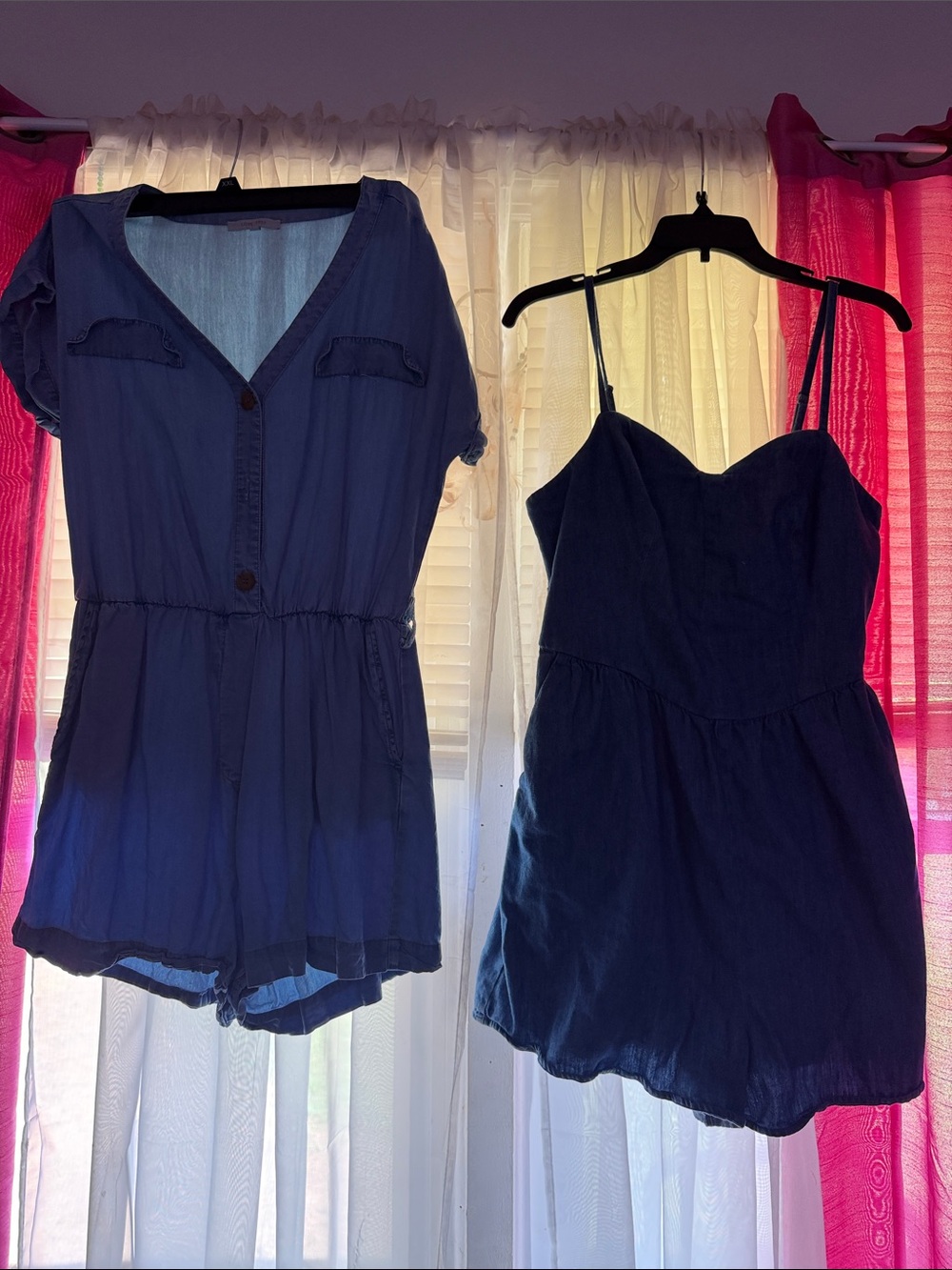 Set of One Piece Short Rompers Size L